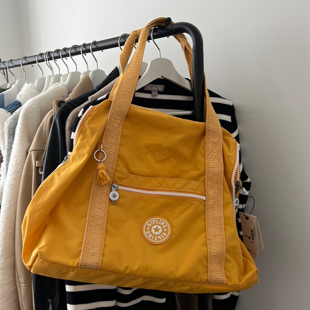 Kipling Art Medium Lite Tote Bag - Rapid Yellow brand new